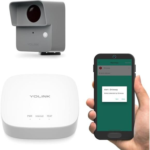 Smart Outdoor Motion Sensor, Driveway Alert, Property Invasion/Tresspassing